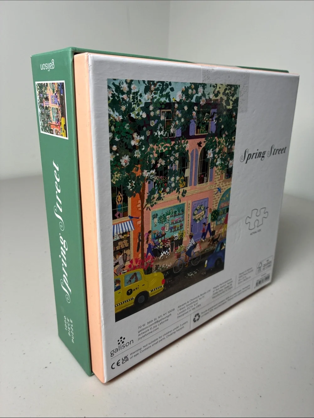 Galison 1000-Piece City Street Puzzle in Yellow, Green, Blue, Pink